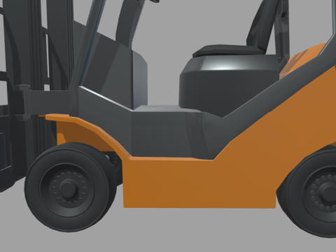 Forklift 01 3D Model