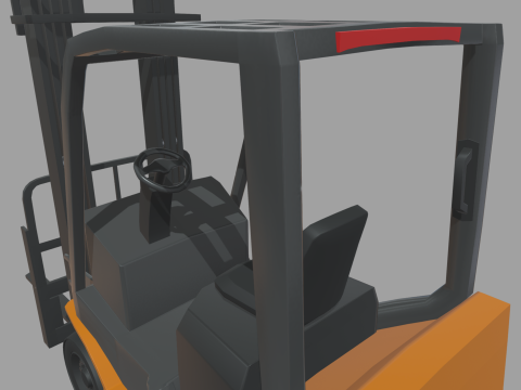 Forklift 01 3D Model