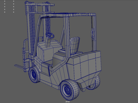 Forklift 01 3D Model