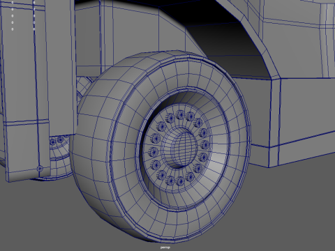 Forklift 01 3D Model
