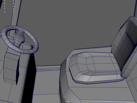 Forklift 01 3D Model