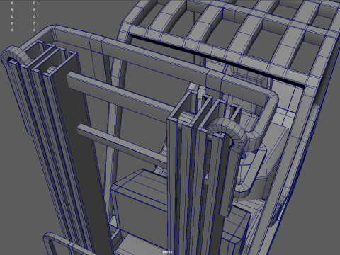 Forklift 01 3D Model