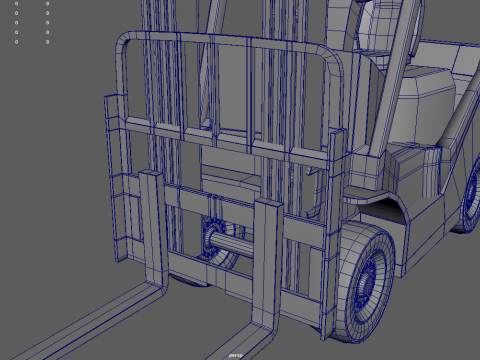 Forklift 01 3D Model