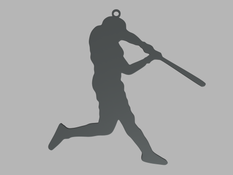 Baseball Key Ring Chain 01 3D प्रिंट मॉडल