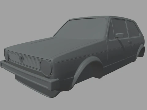 Miniaturowy Volkswagen Golf MK1 Model do druku 3D