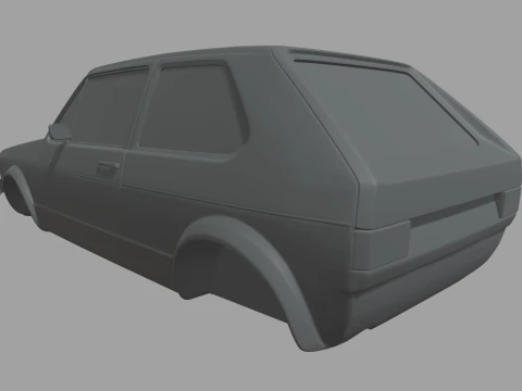Volkswagen Golf MK1 Miniature 3D Print Model