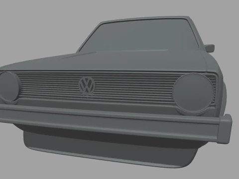 Volkswagen Golf MK1 Miniature 3D Print Model