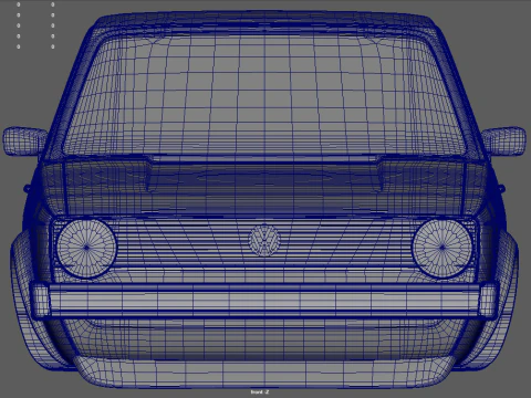 Volkswagen Golf MK1 Miniature 3D Print Model