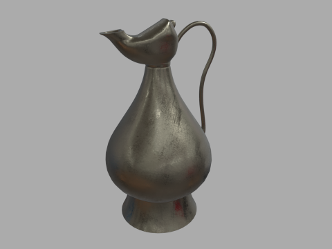 Oil Lamp 01 3D Model