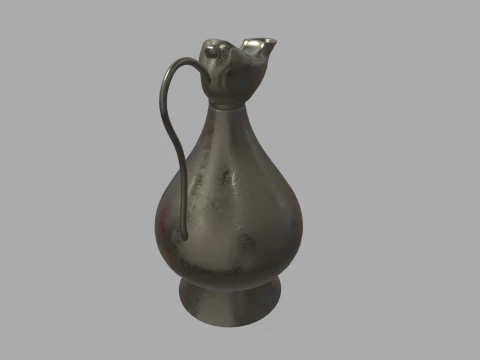 Oil Lamp 01 3D Model