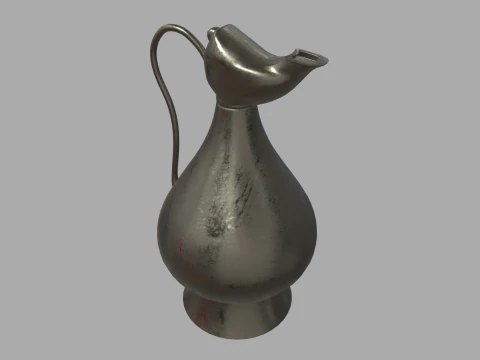 Oil Lamp 01 3D Model