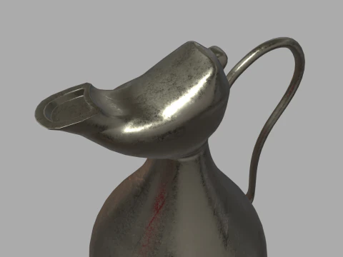 Oil Lamp 01 3D Model
