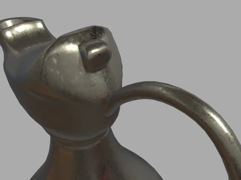 Oil Lamp 01 3D Model