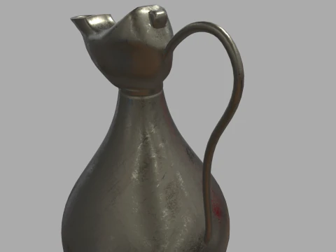 Oil Lamp 01 3D Model