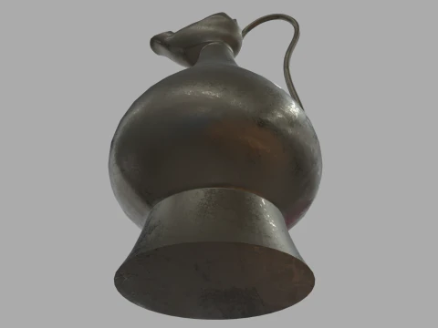 Oil Lamp 01 3D Model
