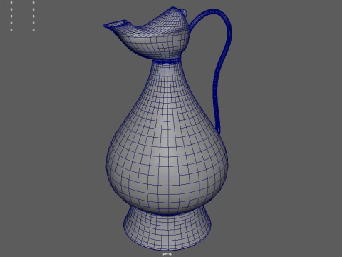 Oil Lamp 01 3D Model