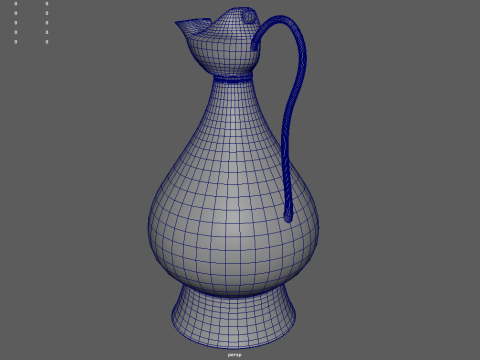 Oil Lamp 01 3D-Modell
