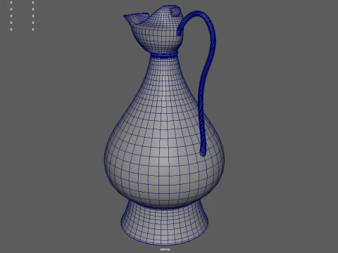 Oil Lamp 01 3D Model