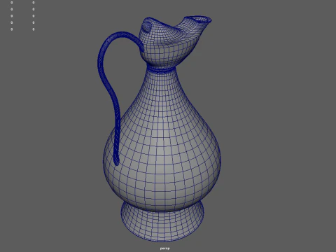Oil Lamp 01 3D Model