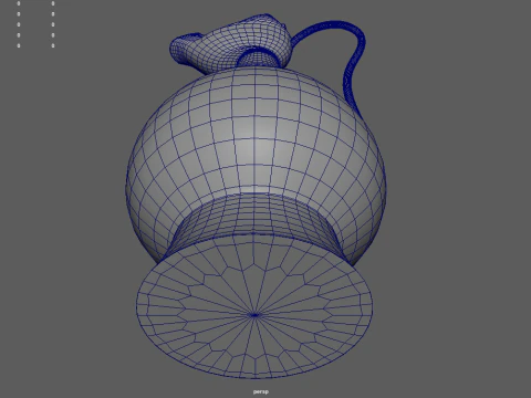 Oil Lamp 01 3D Model