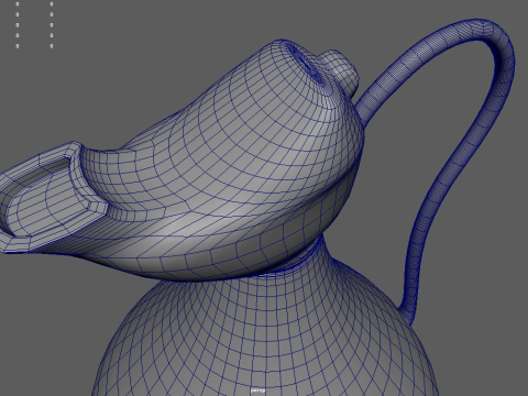 Oil Lamp 01 3D-Modell
