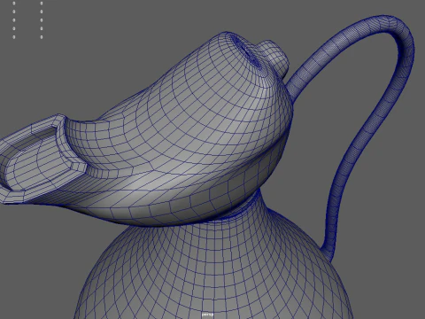 Oil Lamp 01 3D Model