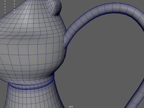 Oil Lamp 01 3D Model