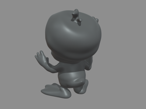 Donald Duck Smoking 3D 打印模型