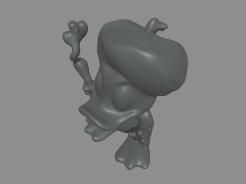 Donald Duck Smoking 3D 打印模型