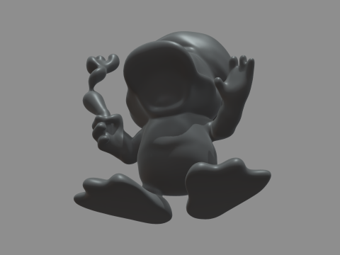 Donald Duck Smoking 3D 打印模型