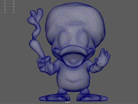 Donald Duck Smoking 3D 打印模型