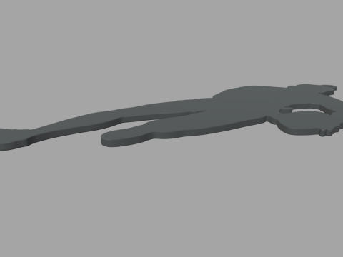 Rugby Key Ring Chain 01 3D-printmodel