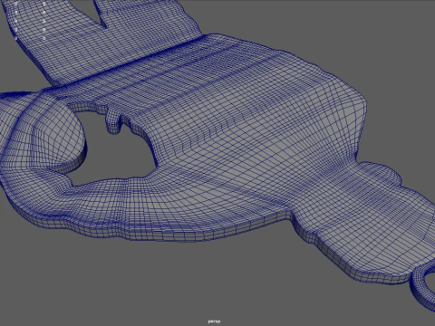 Rugby Key Ring Chain 01 3D Print Model