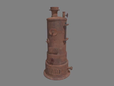 Old Boiler 01 3D Model