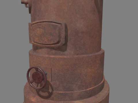 Old Boiler 01 3D Model