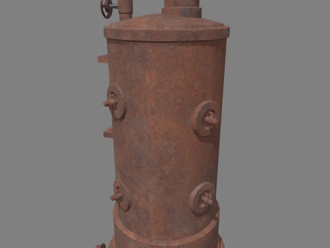 Old Boiler 01 3D Model
