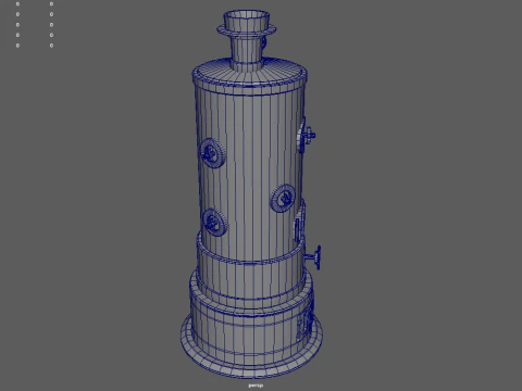 Old Boiler 01 3D Model