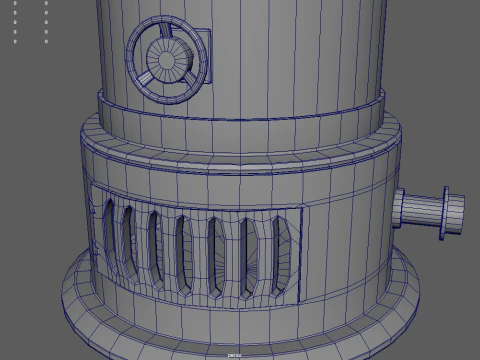 Old Boiler 01 3D Model