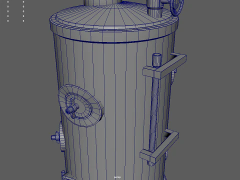 Old Boiler 01 3D Model