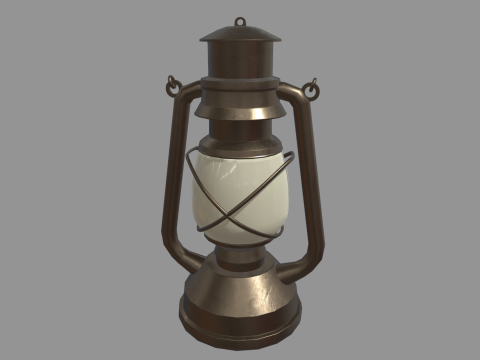 Old Lamp 01 3D Model