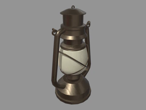 Old Lamp 01 3D Model