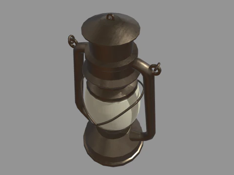 Old Lamp 01 3D Model
