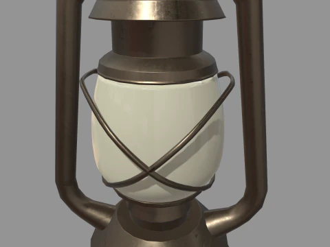 Old Lamp 01 3D Model