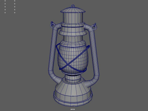 Old Lamp 01 3D Model