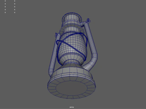 Old Lamp 01 3D Model