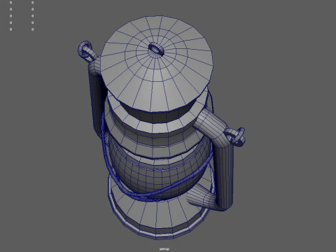 Old Lamp 01 3D Model