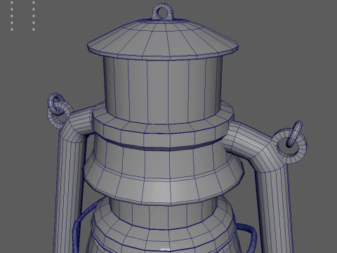 Old Lamp 01 3D Model