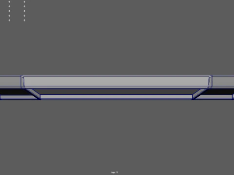 Gold Antique Mirror 01 3D Model