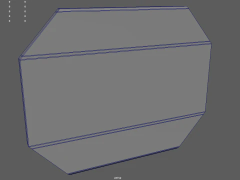 Gold Antique Mirror 01 3D Model