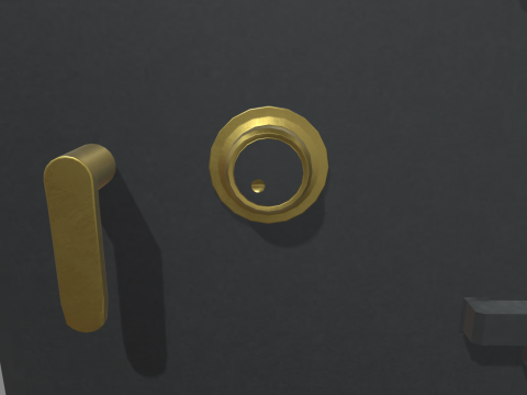 Safe Box With Gold and Money 3Dモデル